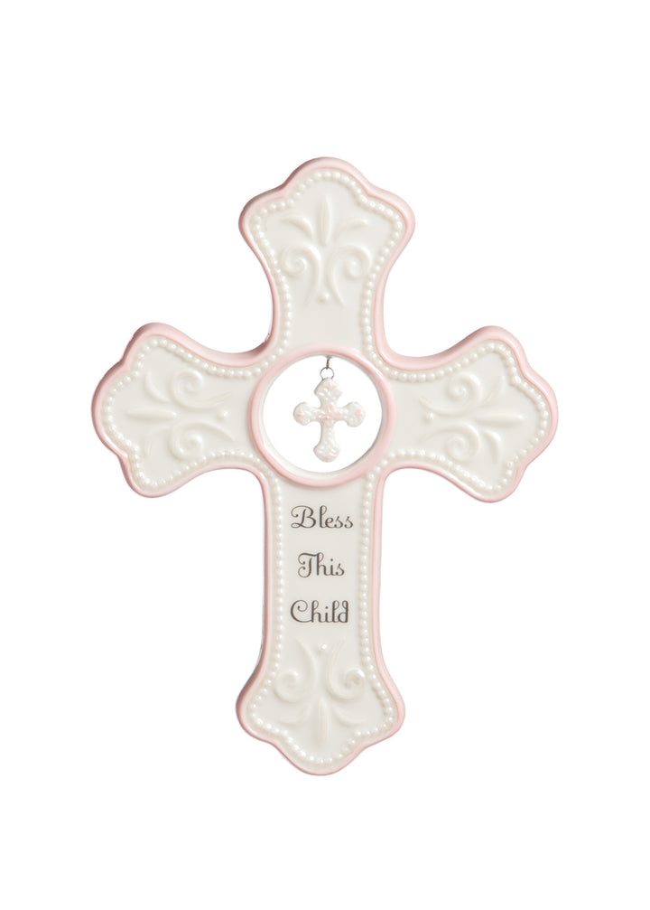 Cross - Bless This Child - Pink